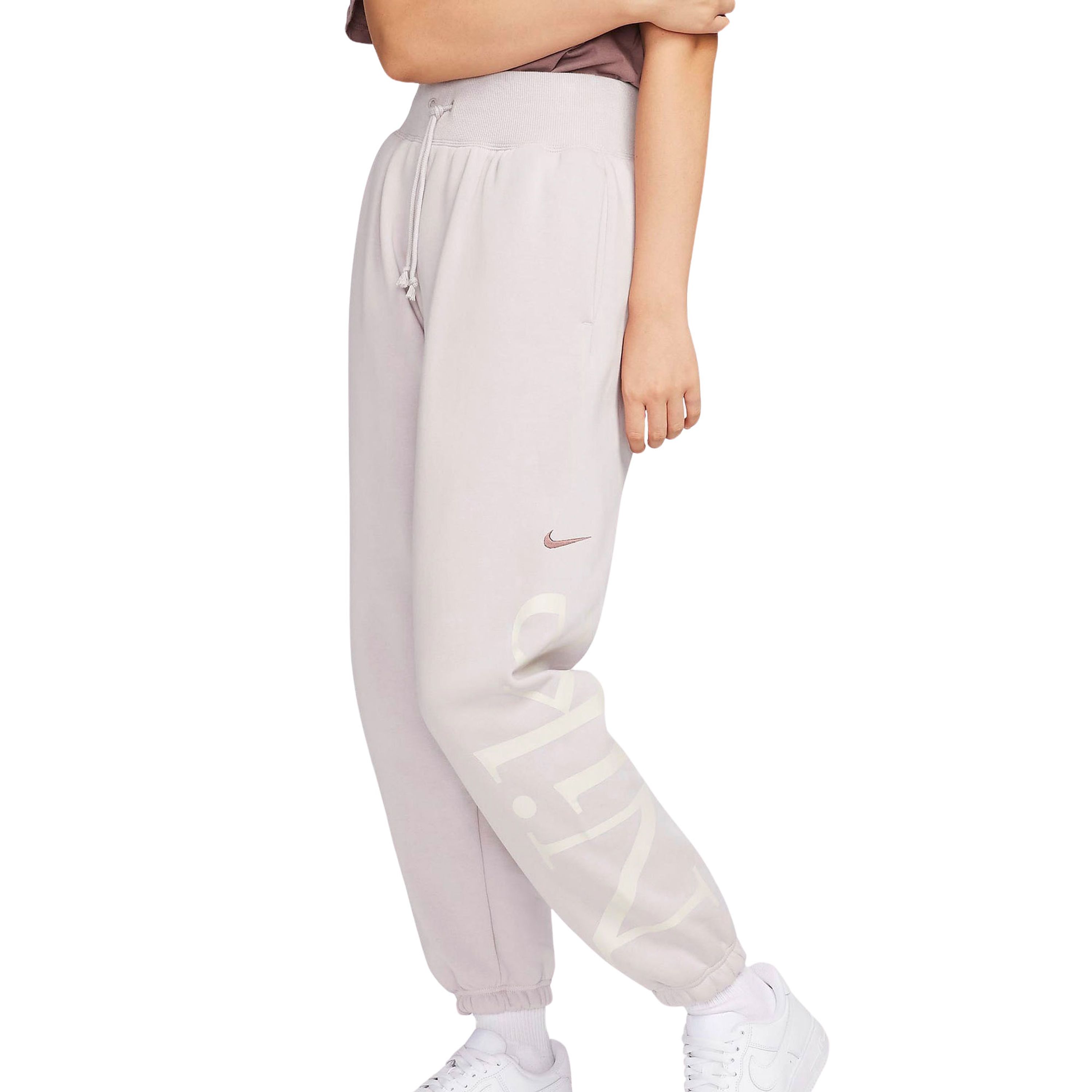 Nike Sportswear Phoenix Fleece oversized joggingbroek met logo voor dames Paars