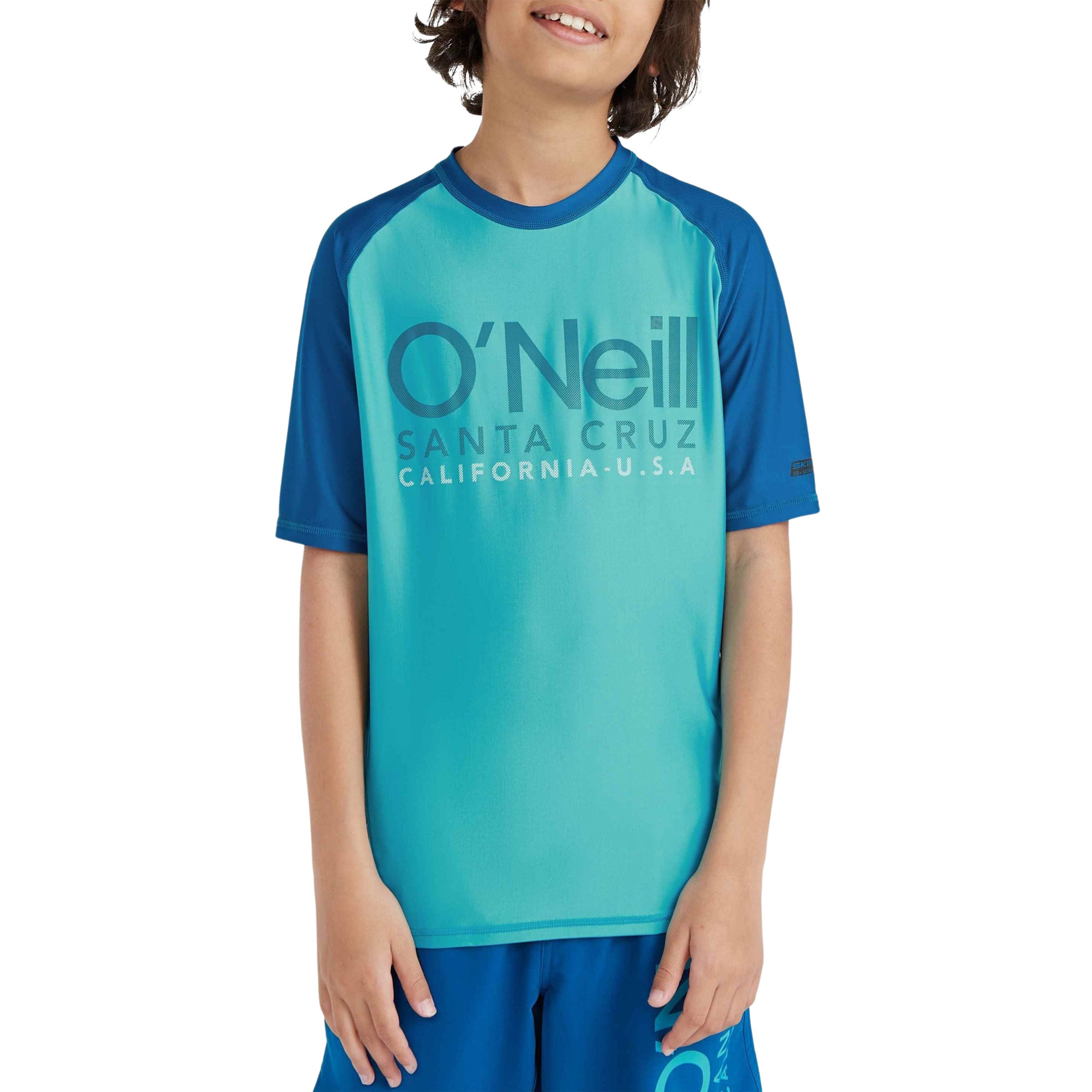 O'Neill UV T-shirt Cali turquoise blauw UV shirt Jongens Polyester Ronde hals 176