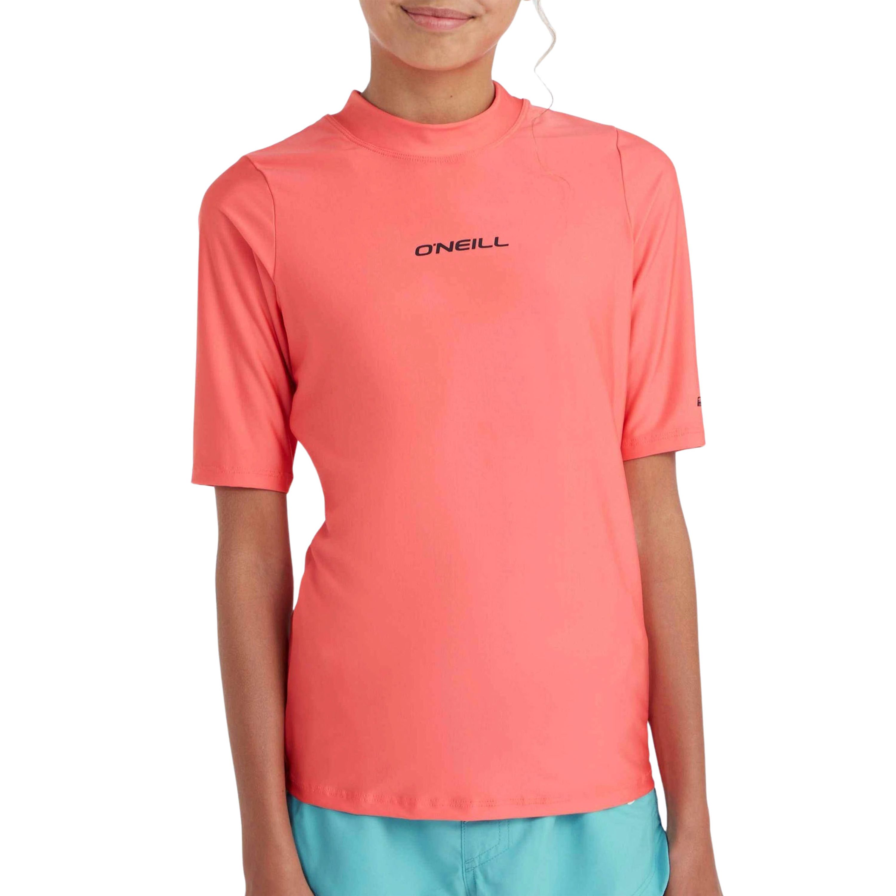 O'Neill UV T-shirt Essentials roze UV shirt Meisjes Gerecycled polyester Ronde hals 164