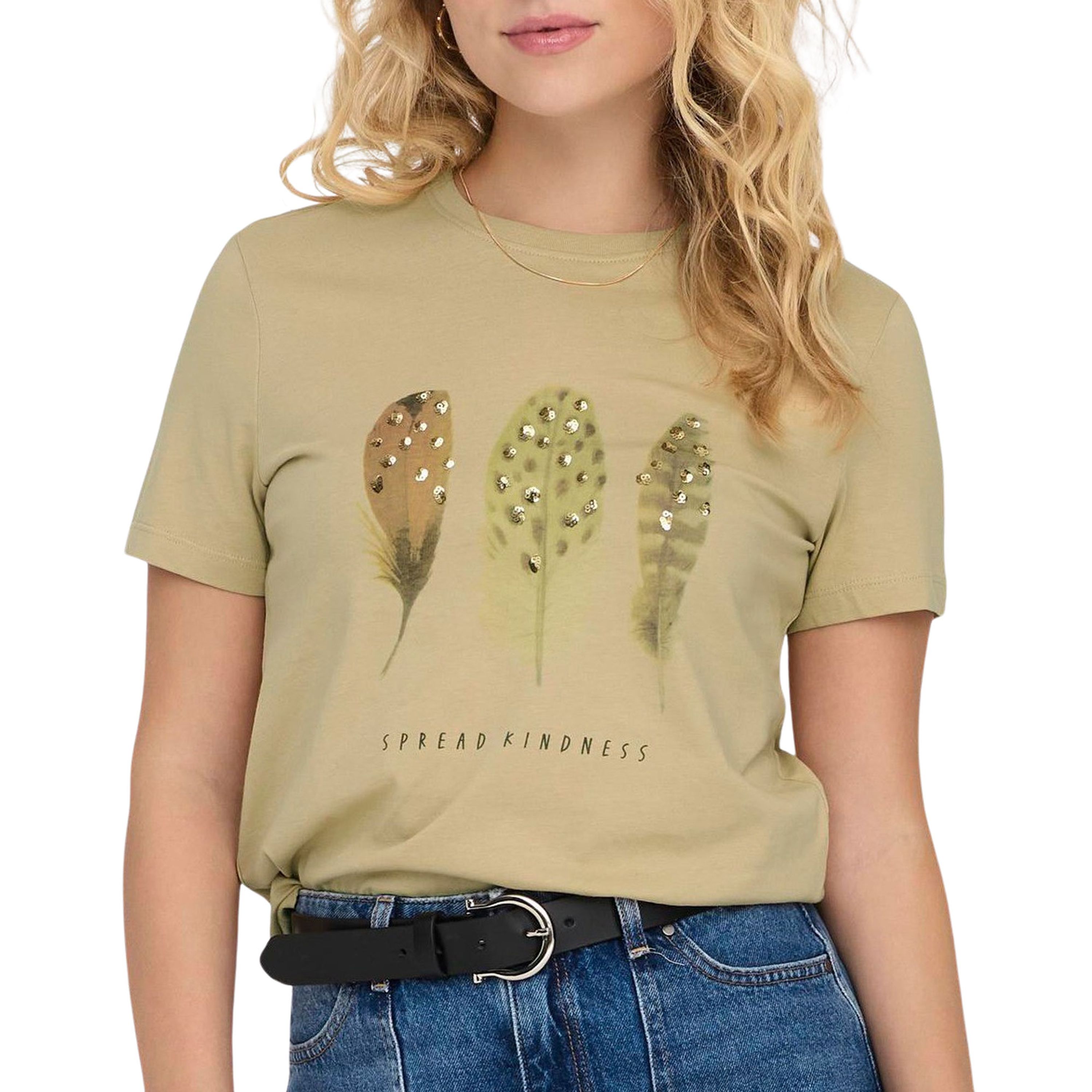 Only Kita Life Feathers Shirt Dames
