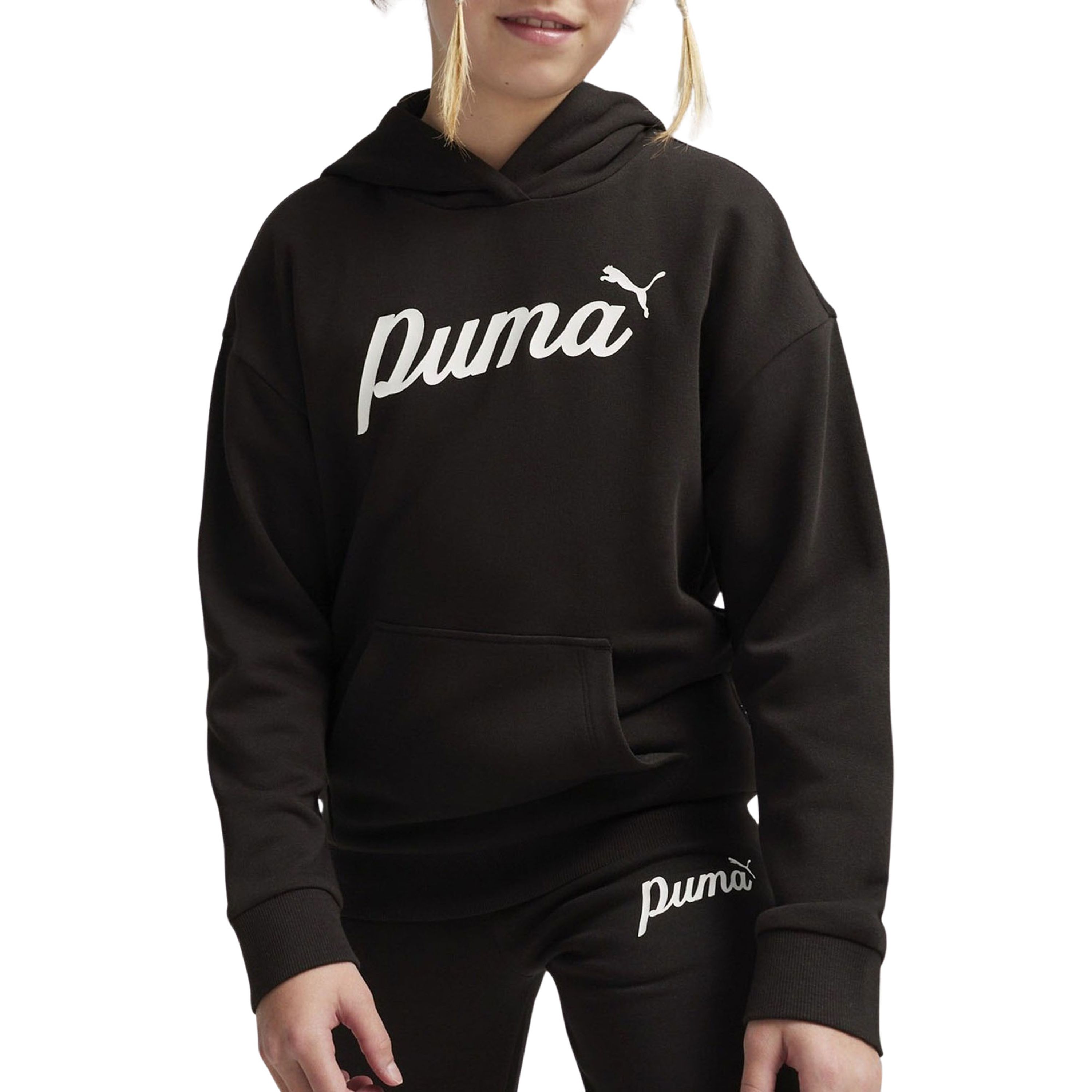 Puma hoodie zwart Trui Katoen Capuchon Printopdruk 176