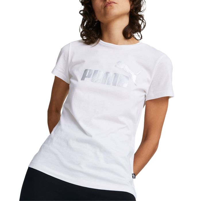 Puma Shirt Damen Metallic Essentials+ Logo Plutosport |
