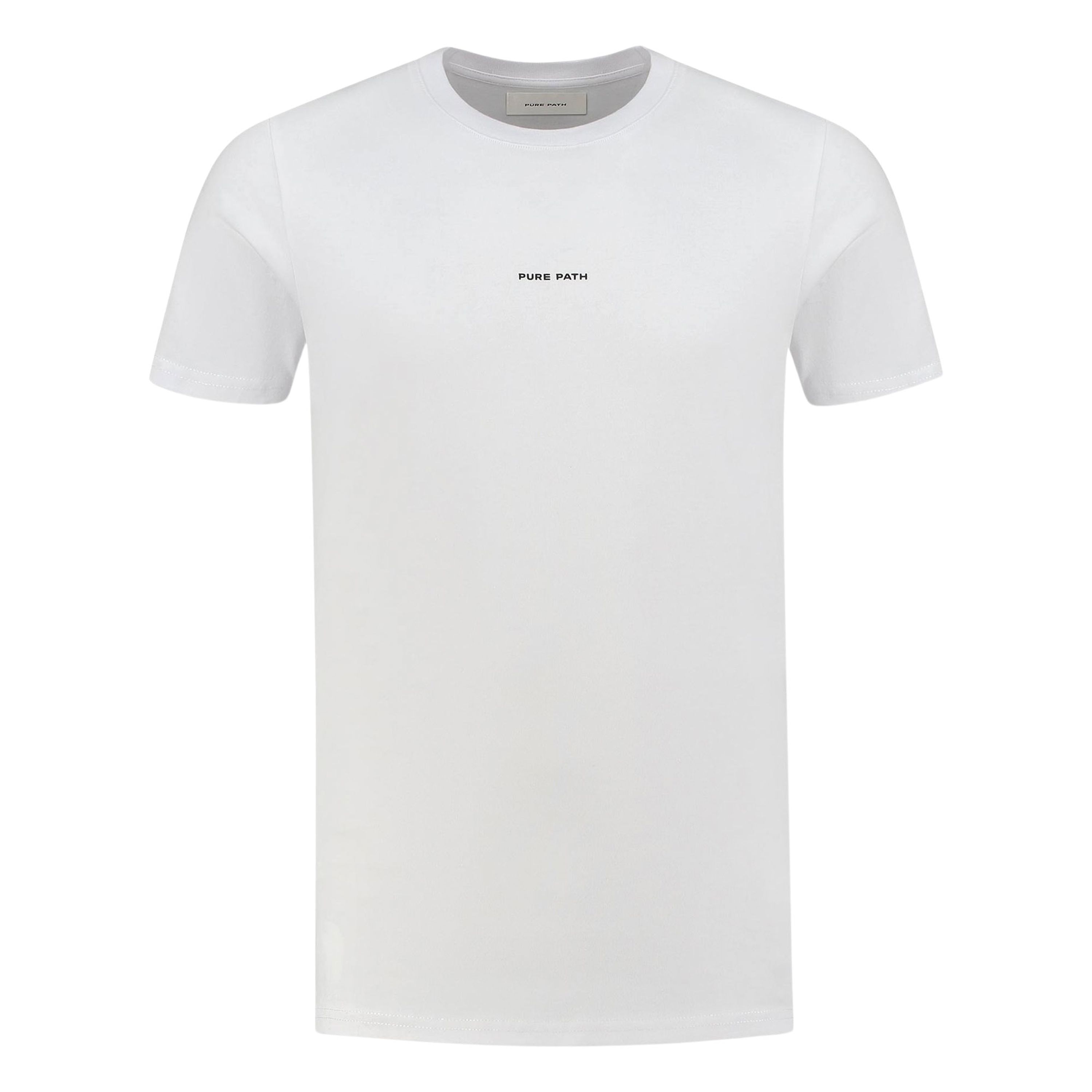 Pure Path Crewneck Oversized T-shirt Korte Mouw White Heren