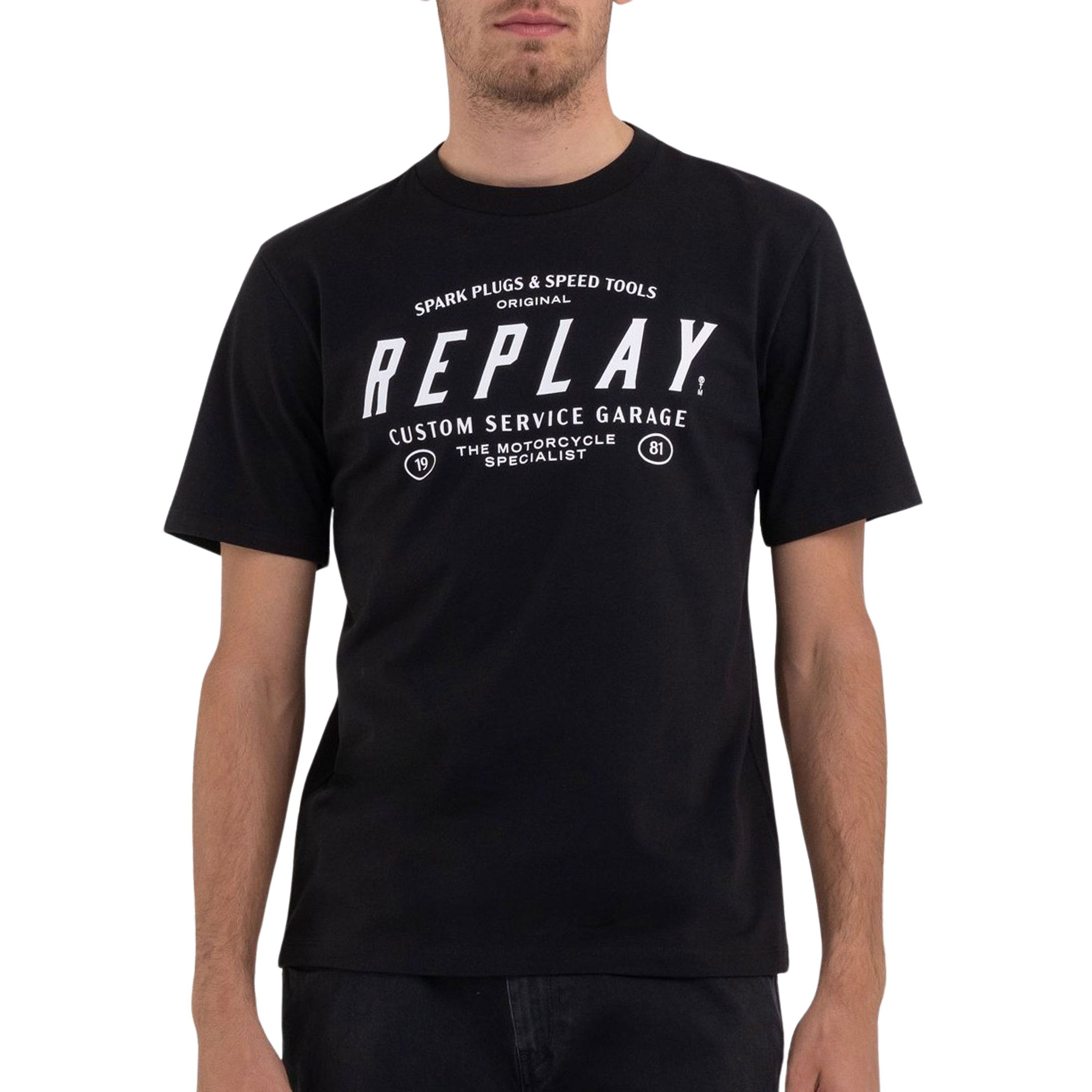 Replay Large Logo Shirt Heren
