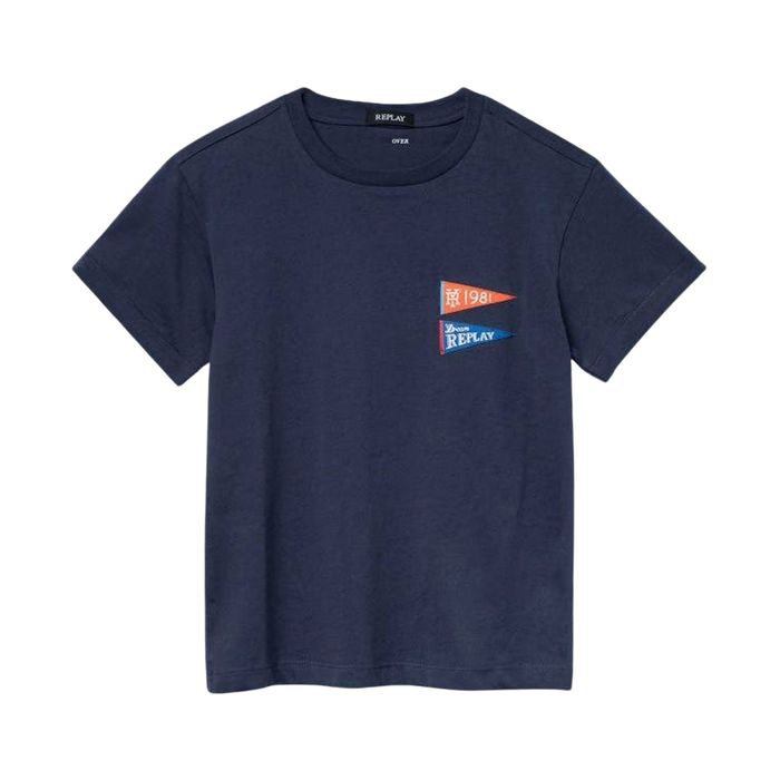 T-Shirt Replay Oversized Patch