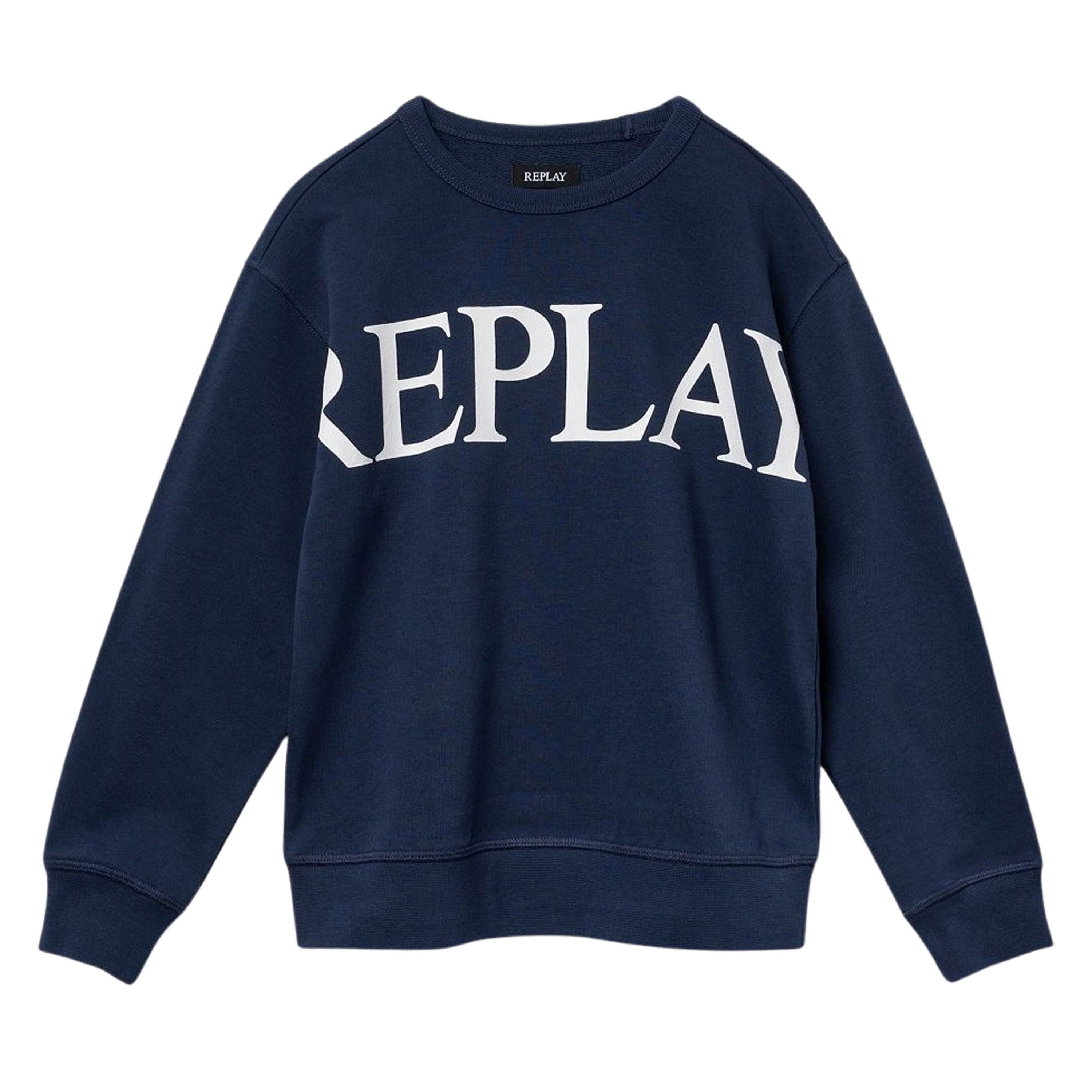Replay sweater blauw Tekst 176 | Sweater van