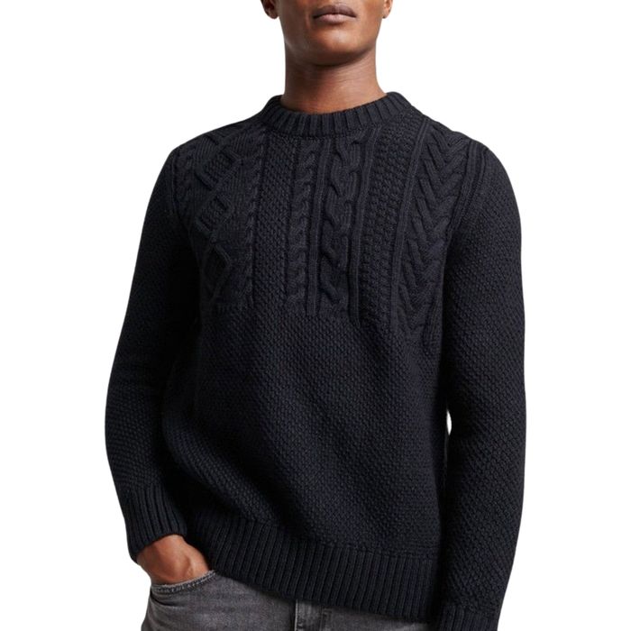 Superdry Vintage Jacob Crew Knitted Sweater Men