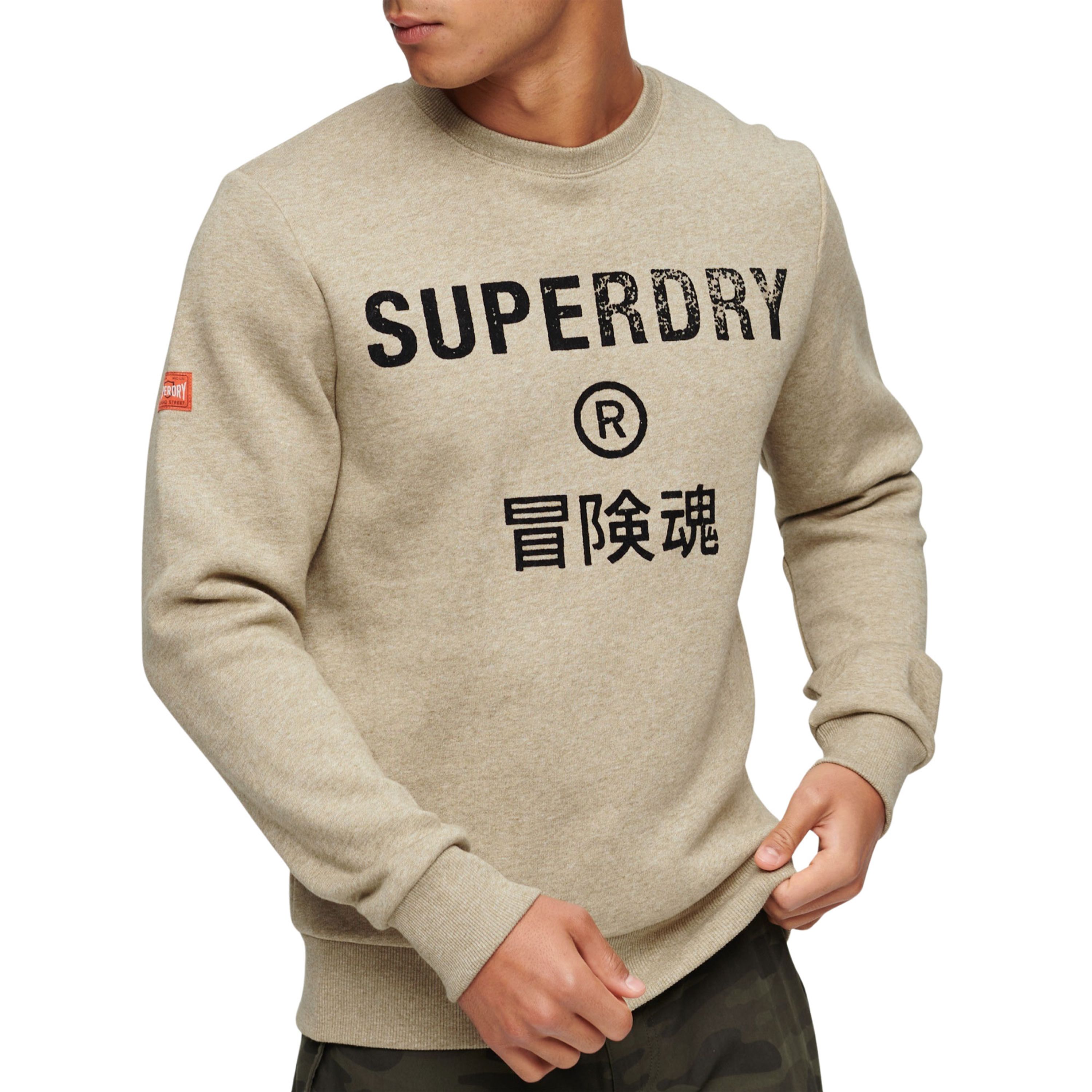 Superdry Workwear Logo Vintage Sweater Heren