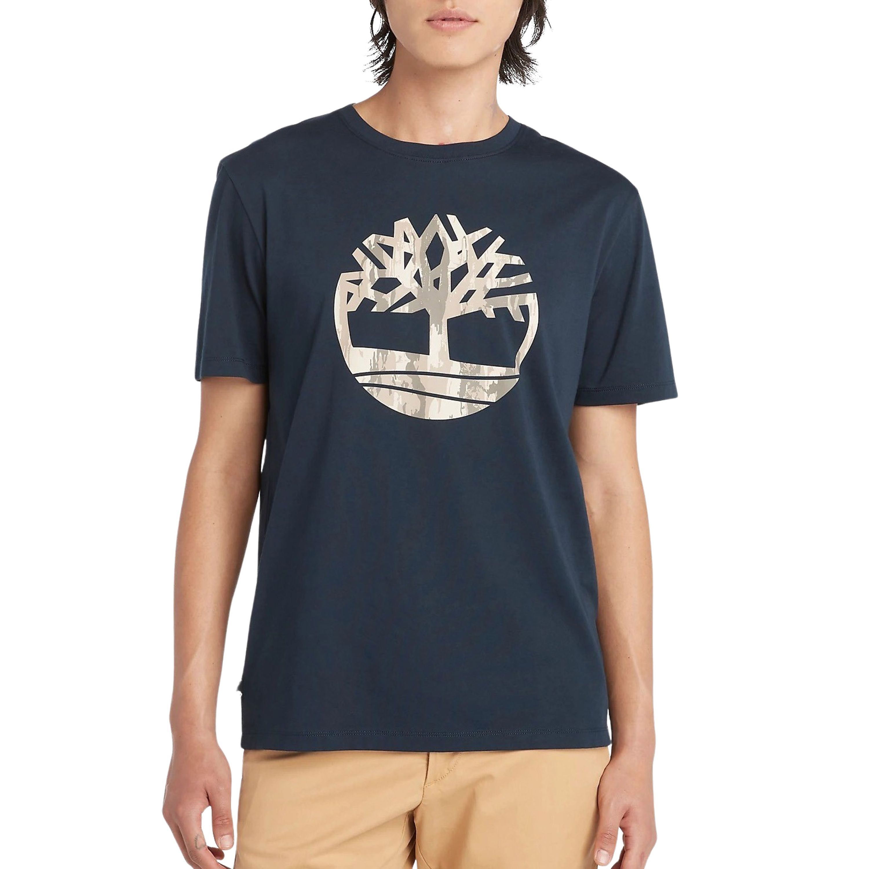 Timberland Kennebec River Camo Tree Logo Shirt Heren