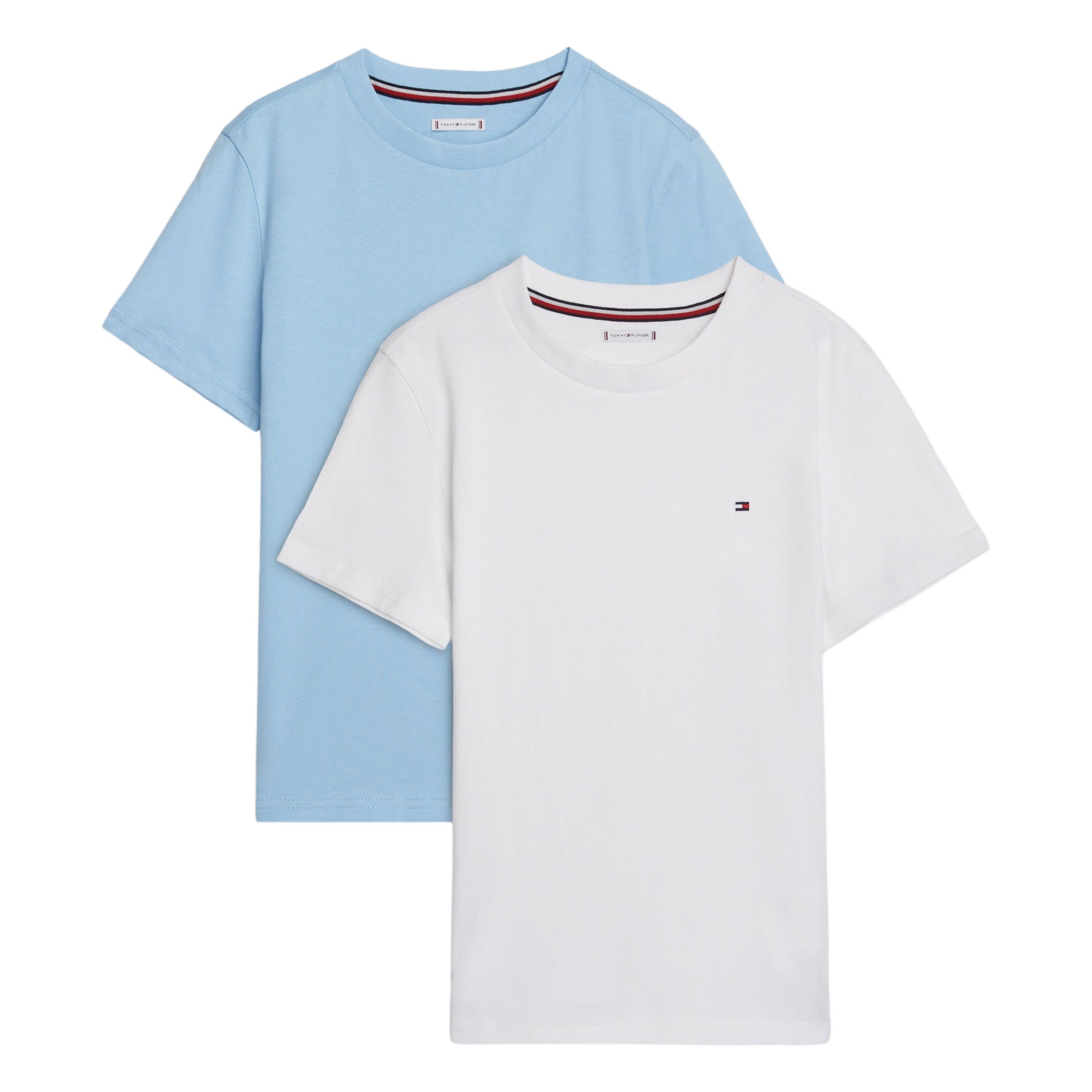 Tommy Hilfiger Cotton Crew Neck Shirts Junior (2-pack)
