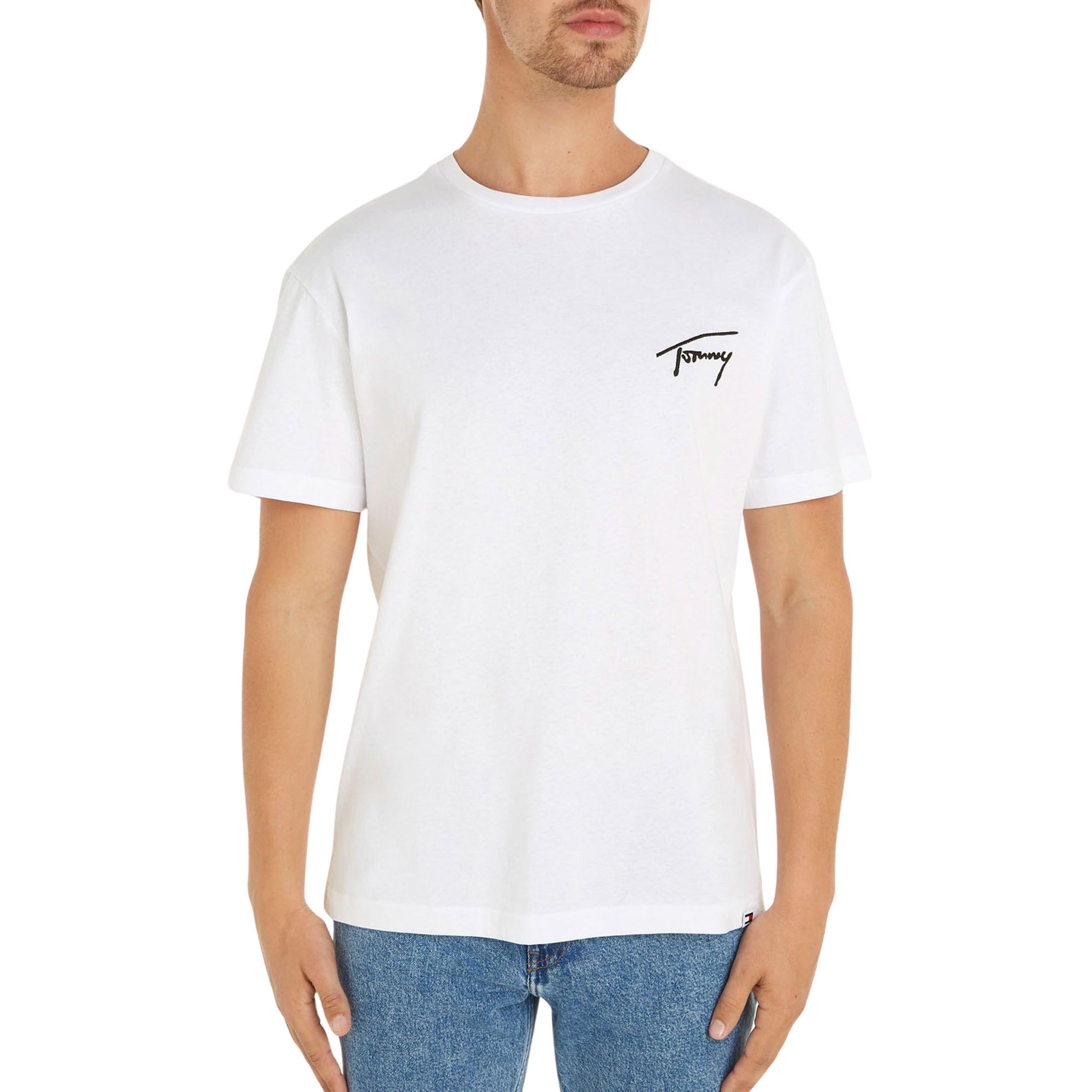 Tommy Jeans Klassiek Katoenen T-Shirt White Heren