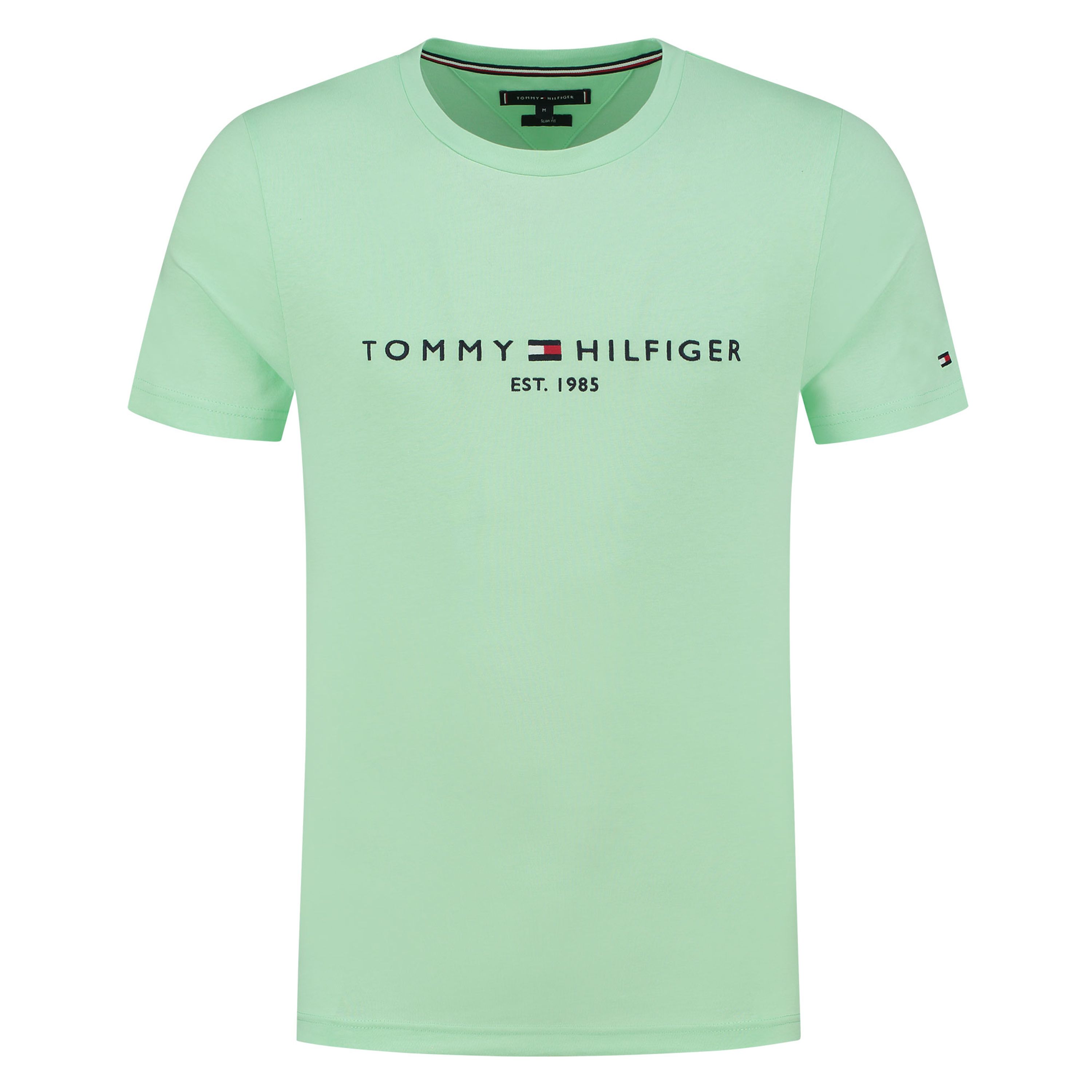 Tommy Hilfiger Core Embroidered Logo T-Shirt Green- Heren Green