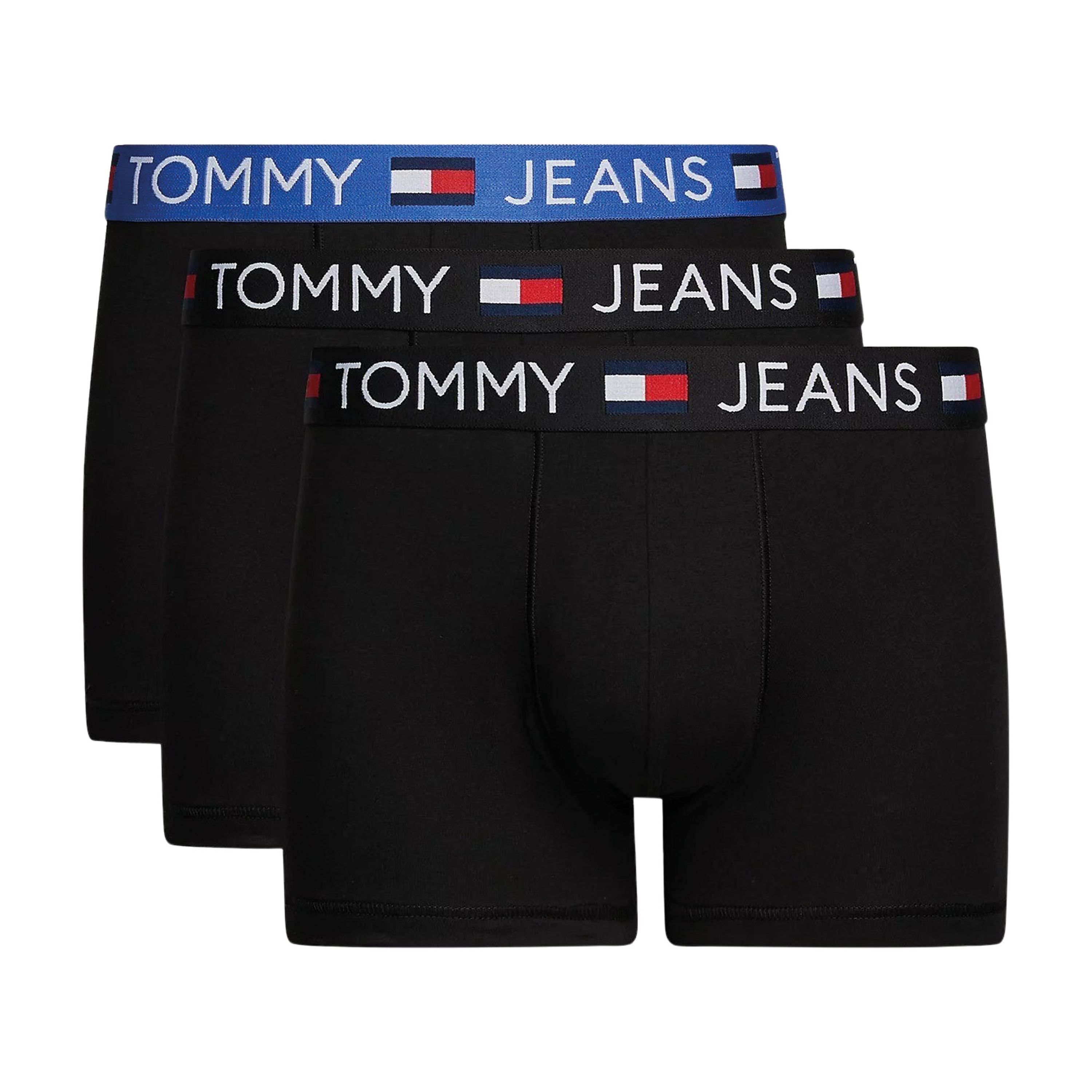 Tommy Jeans 3-Pack Katoen Stretch Boxers Zwart Black Heren