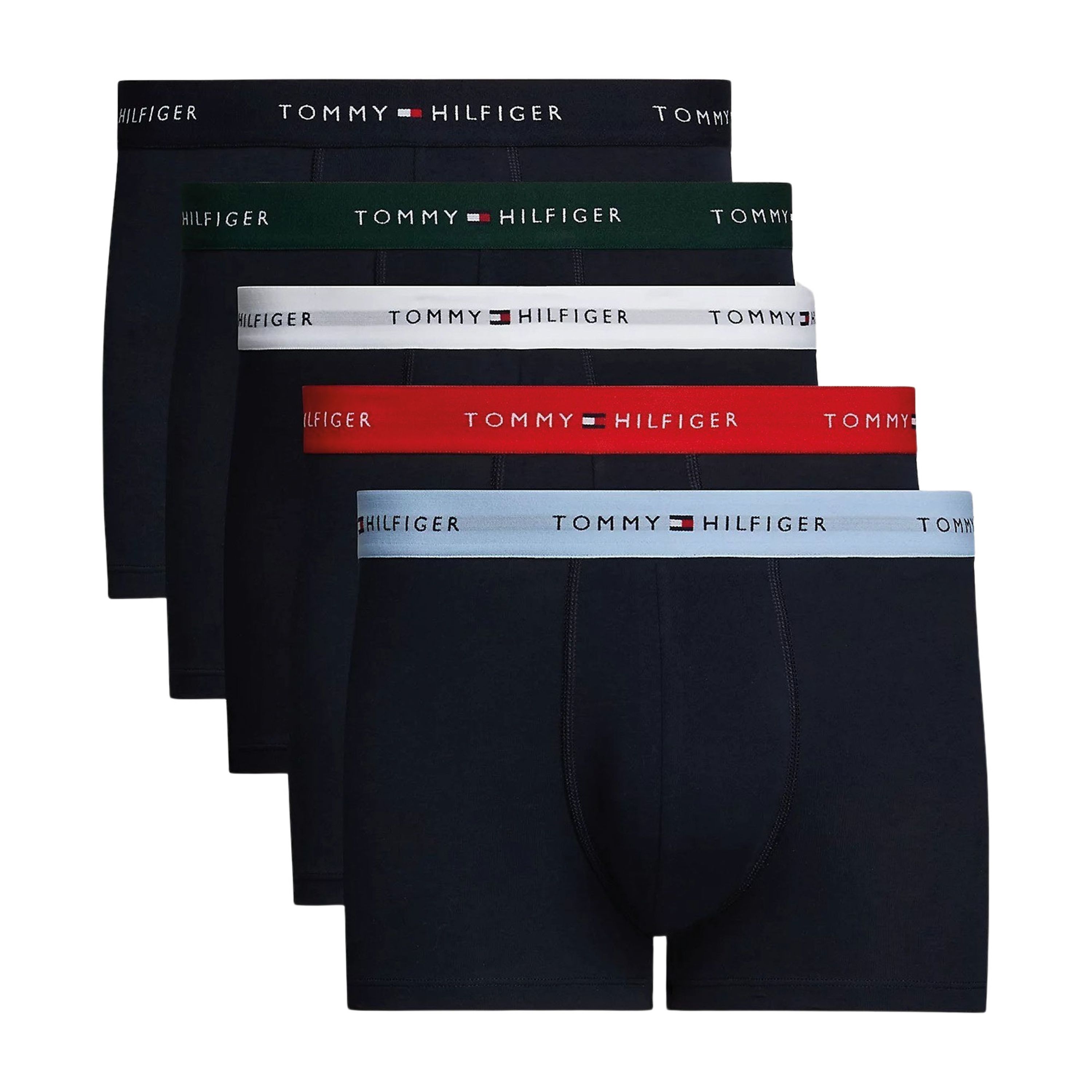 Tommy Hilfiger Underwear Trunk 5P TRUNK WB met elastische logo-band (set 5 stuks 5er)