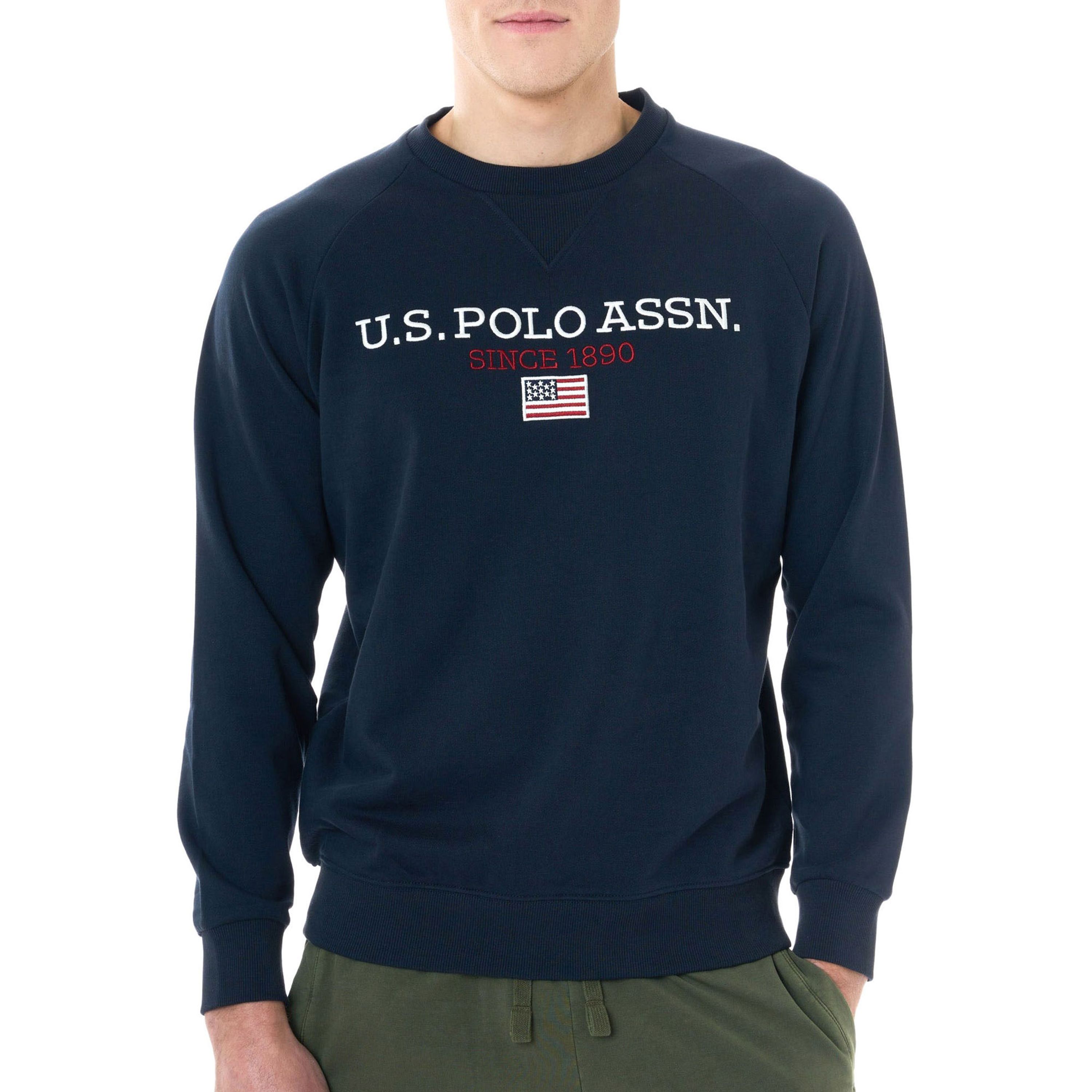 U.s. Polo Assn. USA Vlag Sweatshirt Blue Heren