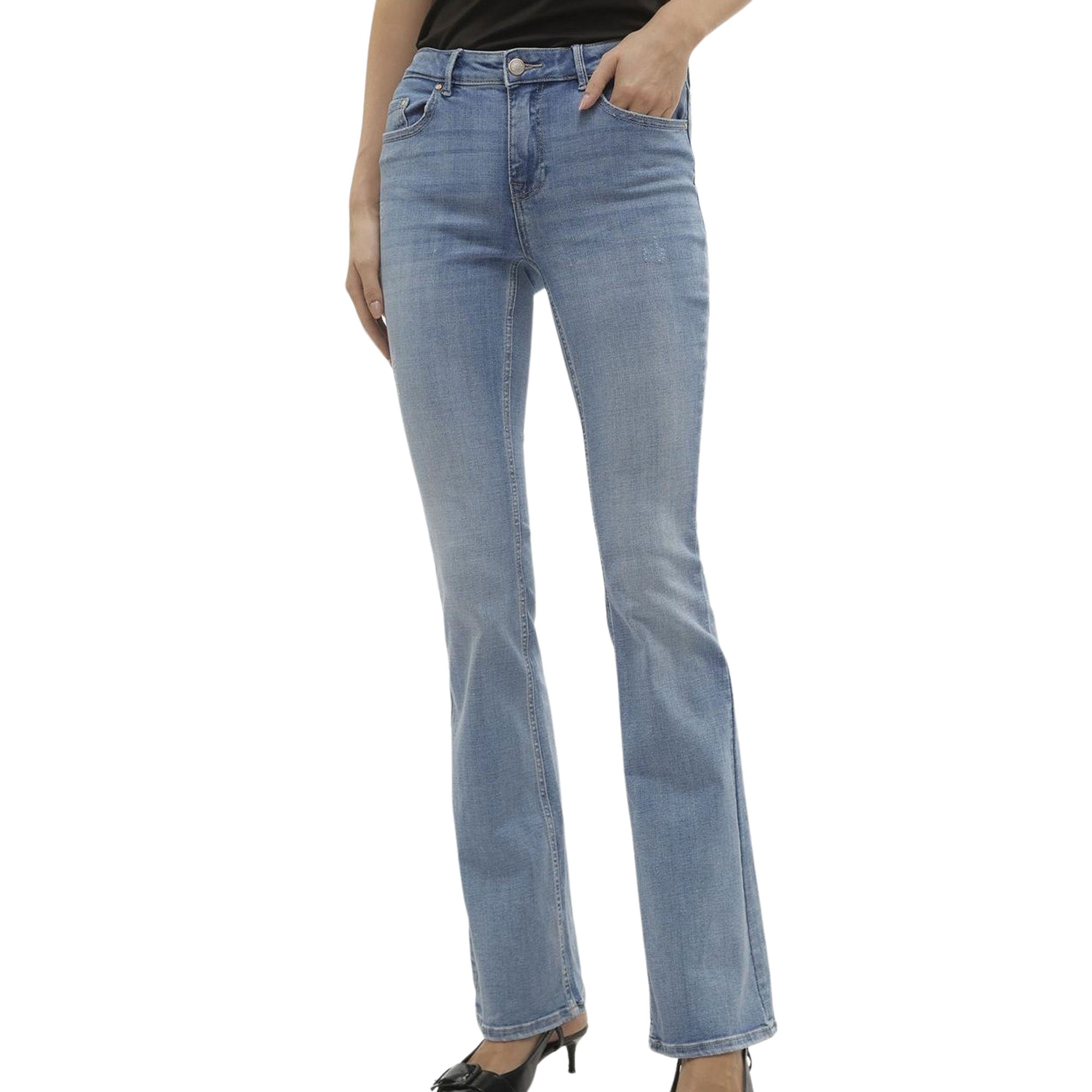 Vero Moda Flash Mid Rise Flared Jeans Dames